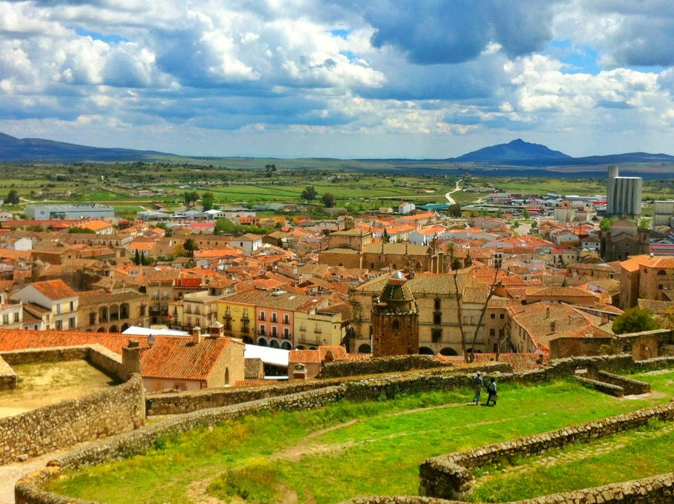 Panorámica de Trujillo, uno de los 15 pueblos con encanto de Extremadura